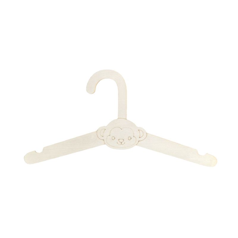 ABVT-20PCS Cute Wooden Clothes - Baby Clothing Hanging Rack ulasan dan harga