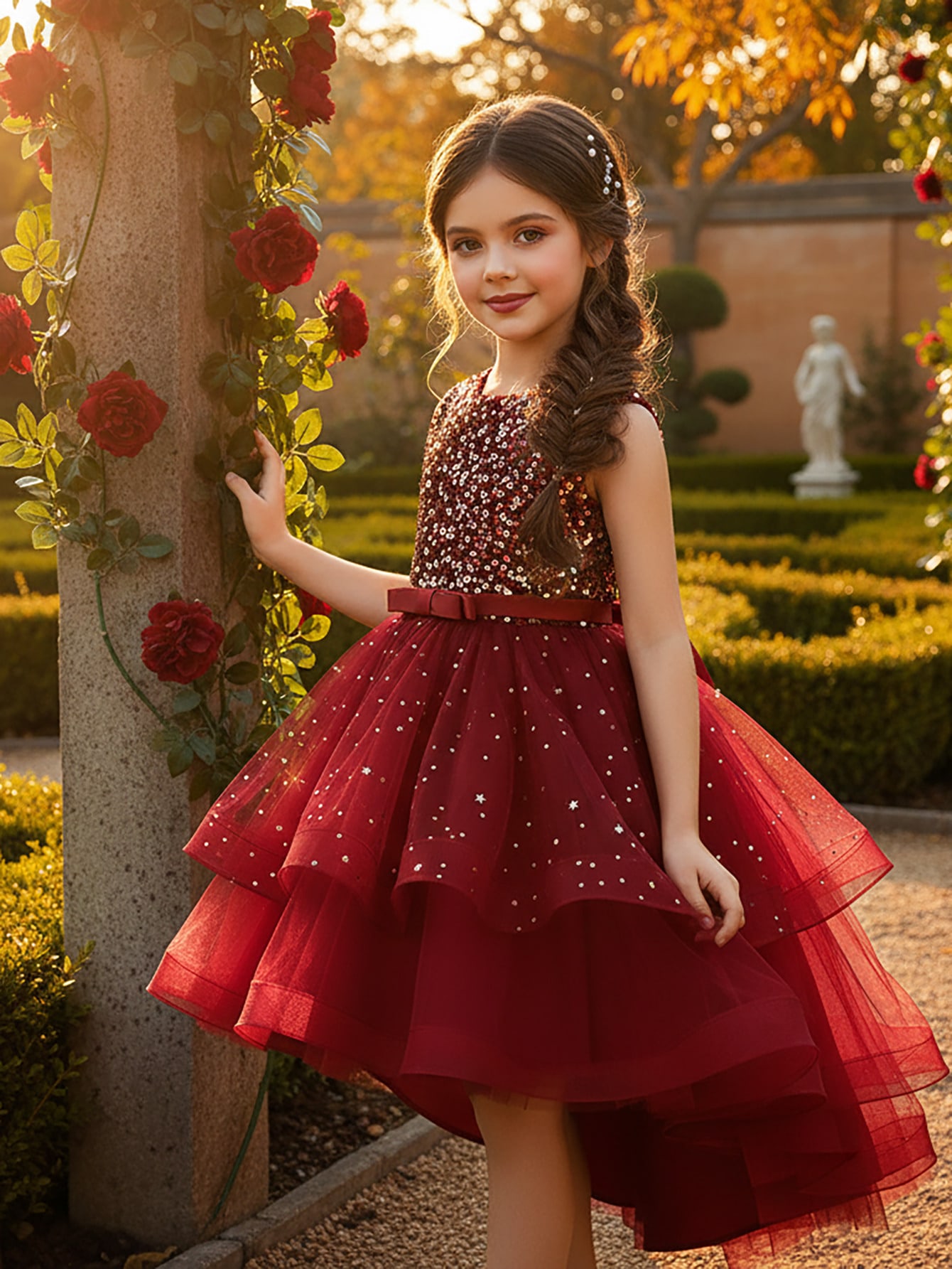 Baby Girl Princess Floral Sequ - Baby Clothing Dresser ulasan dan harga